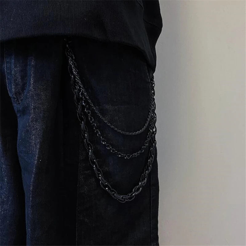 Rock Punk Pants Chain Waist Chain Wallet Chain Keychain Personality Male Hip Hop Style Antique Decoration Trend Accessories