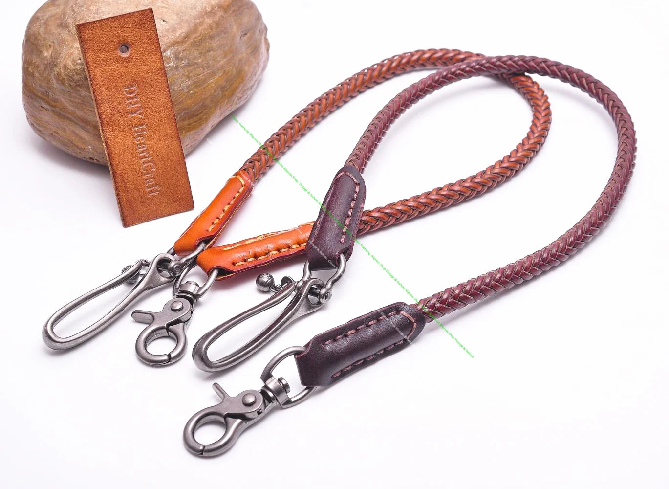 Elevate Your Style with the 24" Classic Punk Biker Leather Keychain - Handmade Wallet Chain for Men