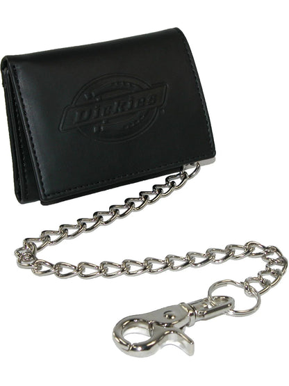 Stylish Trifold Wallet for Men with Metallic Chain - Perfect for Everyday Use