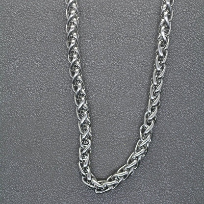 customized  length 30cm-100cm stainless steel 6mm basket snake BSK chain wallet jean biker keychain bag strap DIY replacement