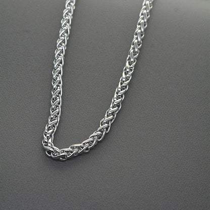 customized  length 30cm-100cm stainless steel 6mm basket snake BSK chain wallet jean biker keychain bag strap DIY replacement