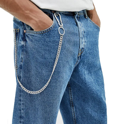 45cm Stainless Steel Punk Hip-hop Trendy Belt Waist Key Ring Trouser Chain Male Pants Chain Men Jeans Punk Wallet Chain gift