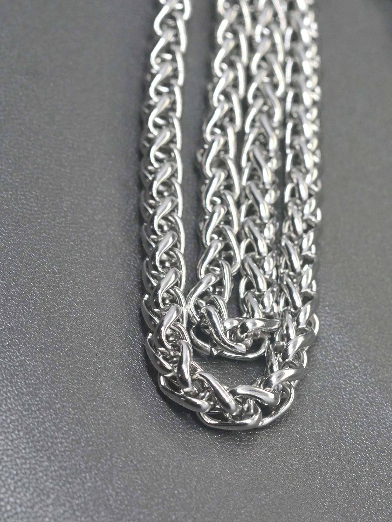 21 ins chunky Hip pop  stainless steel snake chain hand wrapped belt clip hook EDC biker wallet biker keychain gift