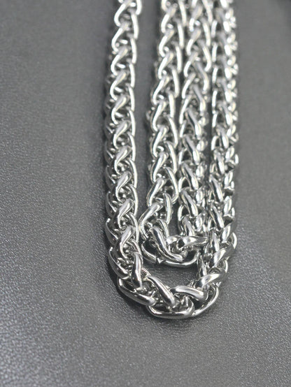 21 ins chunky Hip pop  stainless steel snake chain hand wrapped belt clip hook EDC biker wallet biker keychain gift