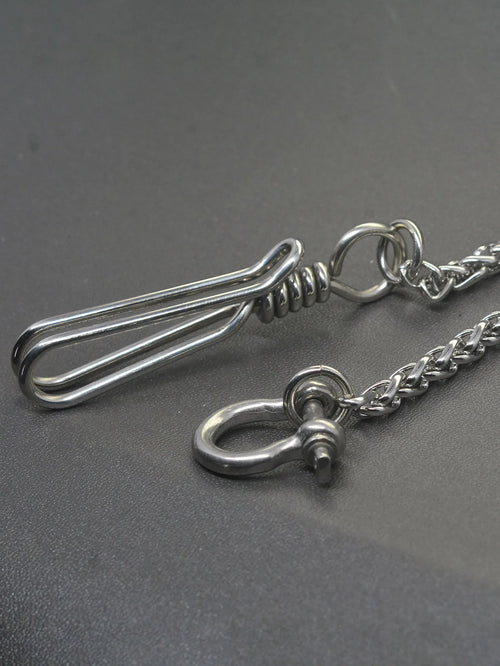 21 ins chunky Hip pop  stainless steel snake chain hand wrapped belt clip hook EDC biker wallet biker keychain gift