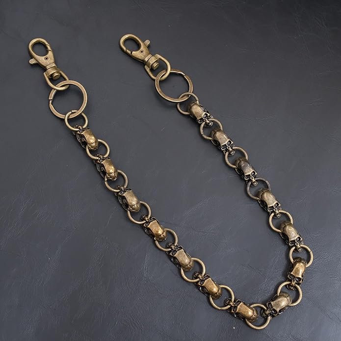 PINKPIN Wallet Chains for Men Pants Chain Jean Chains Belt Chain Biker Chain Skull Chains Halloween Costumes for Men Biker Chain Punk Heavy Goth Accessories