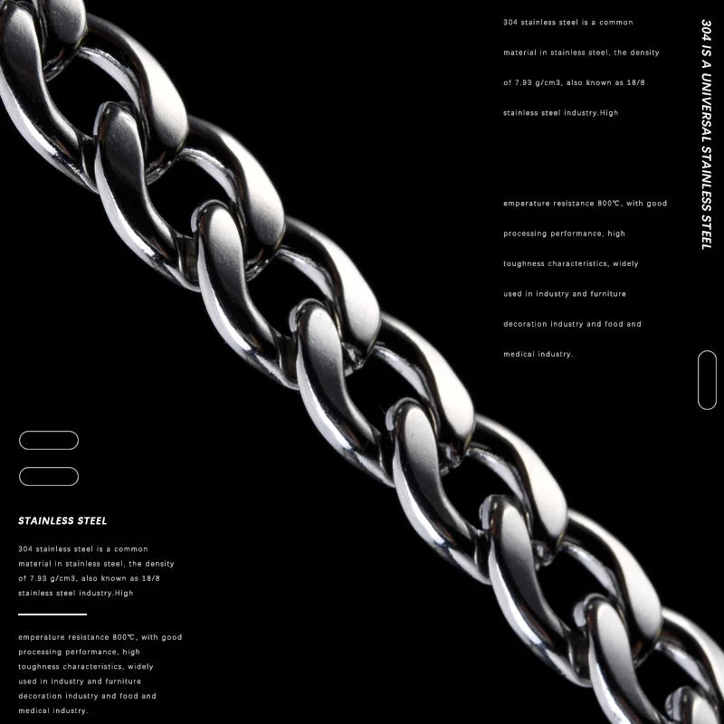 40cm Long Trousers Hipster Key Chains 304 Stainless Steel Key Ring Metal Wallet Belt Chain Pant Keychain Unisex HipHop Jewelry