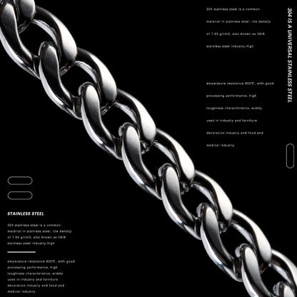 40cm Long Trousers Hipster Key Chains 304 Stainless Steel Key Ring Metal Wallet Belt Chain Pant Keychain Unisex HipHop Jewelry