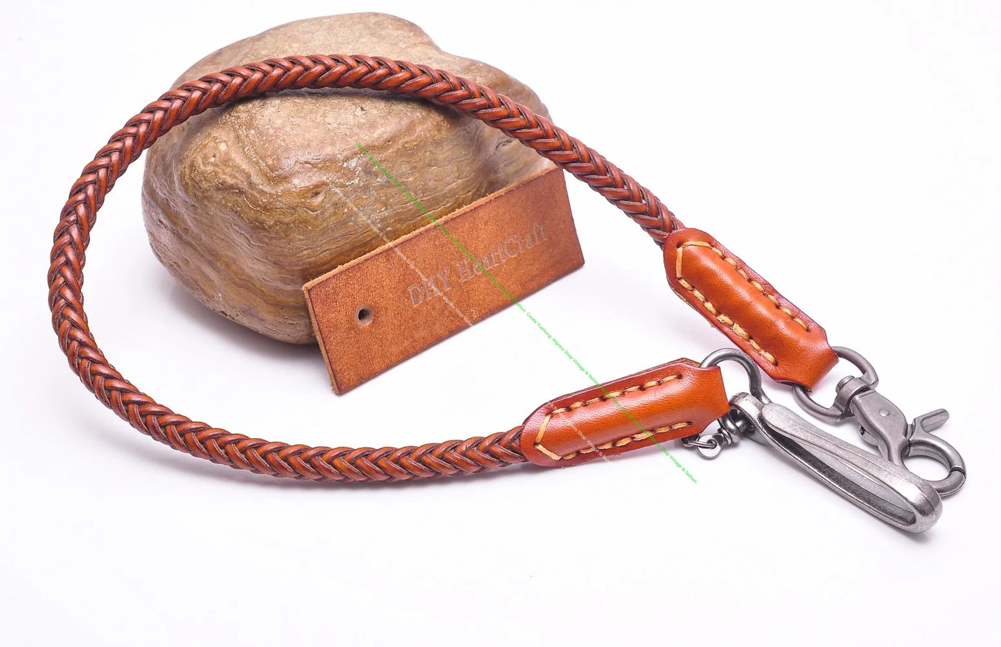 Elevate Your Style with the 24" Classic Punk Biker Leather Keychain - Handmade Wallet Chain for Men