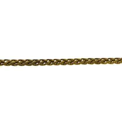 viking Punk biker Fine solid brass 6 mm thick Itlay Basket snake chain necklace wallet jean FOB keychains chain  DIY
